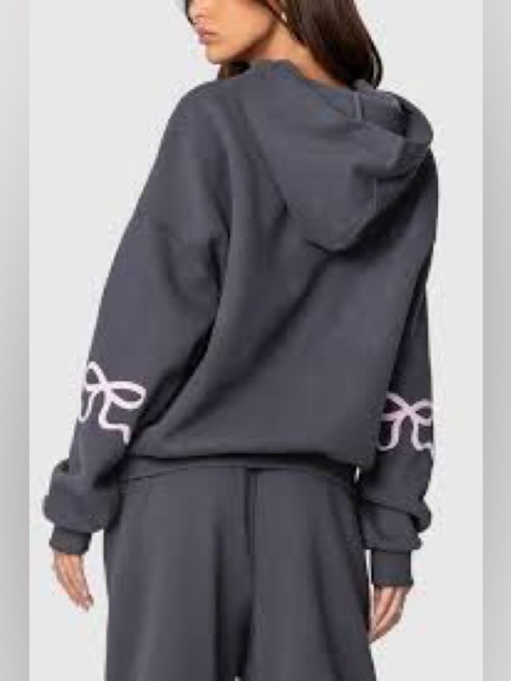 Edikted Bonney Bow Hoodie